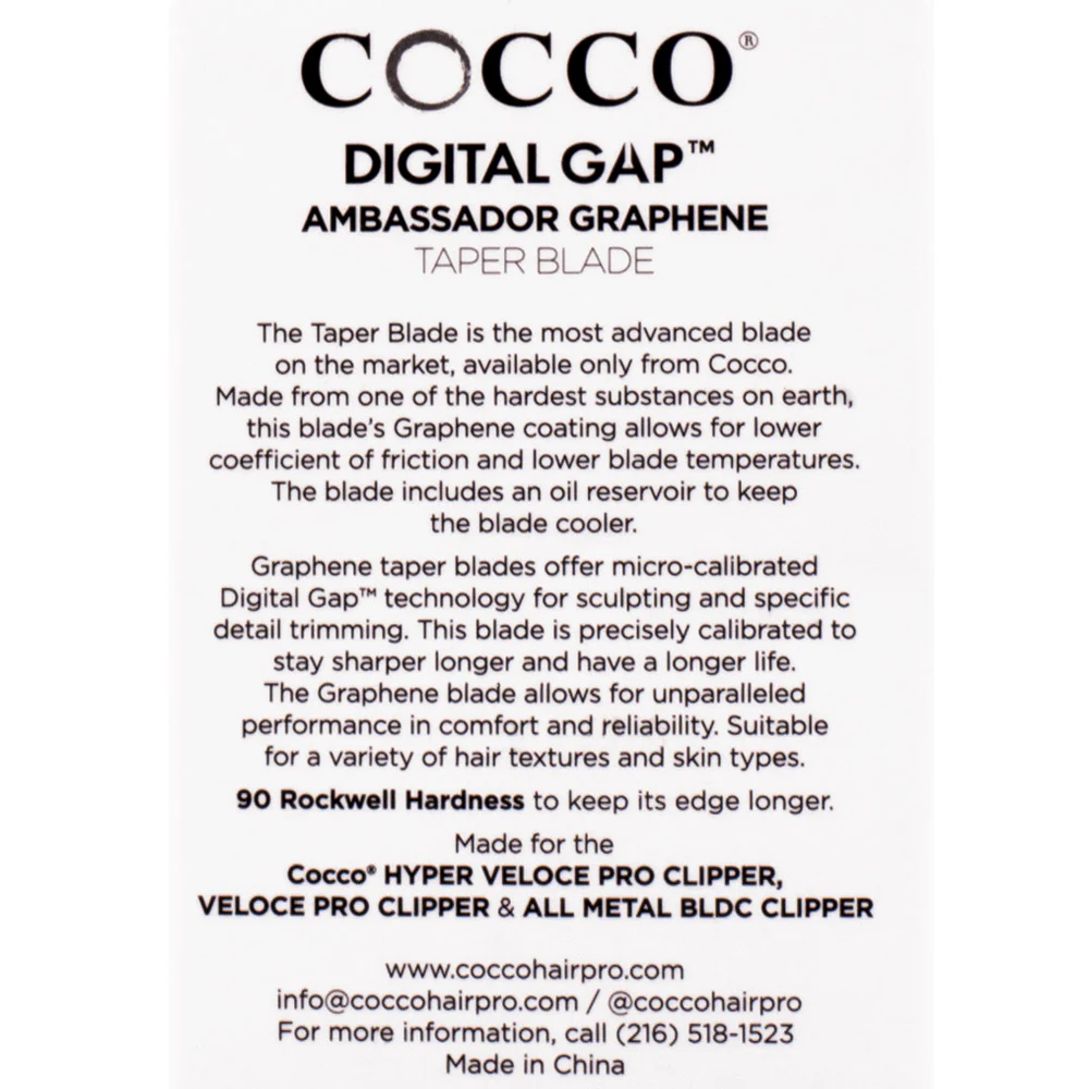 Cocco Ambassador Digital Gap Clipper Taper Blade - lama di ricambio - Image 2