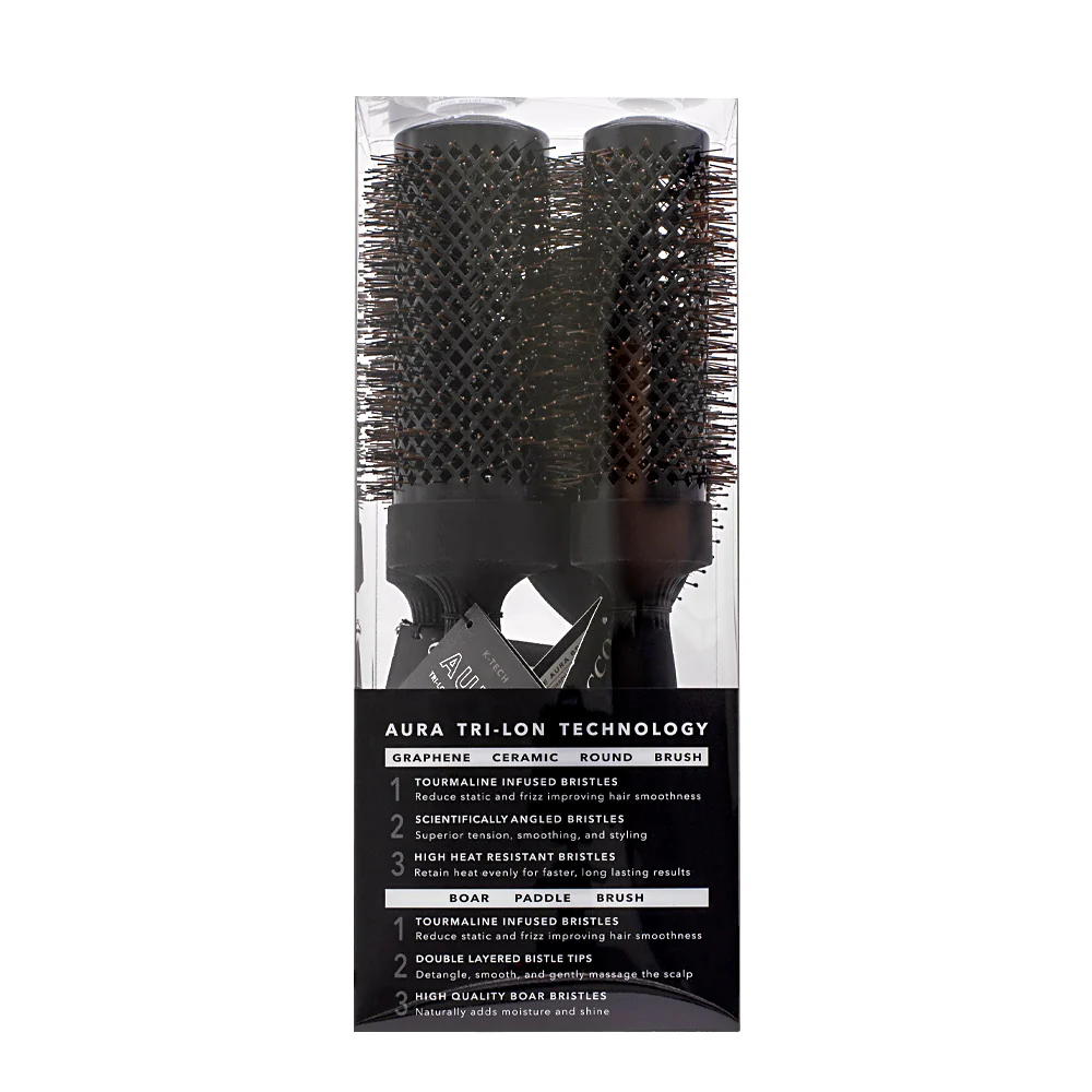 Cocco Aura Brush Set Black 4pz - set di spazzole - Image 3
