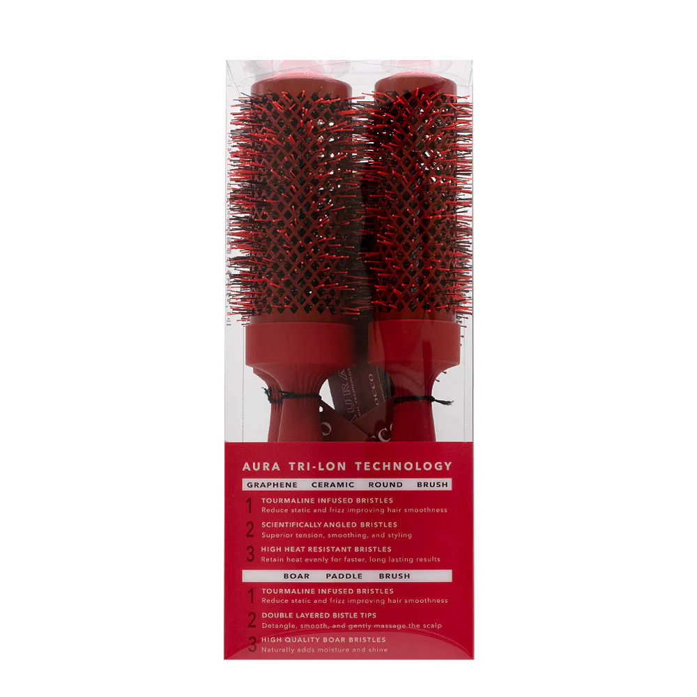 Cocco Aura Brush Set Red 4pz - set di spazzole - Image 3