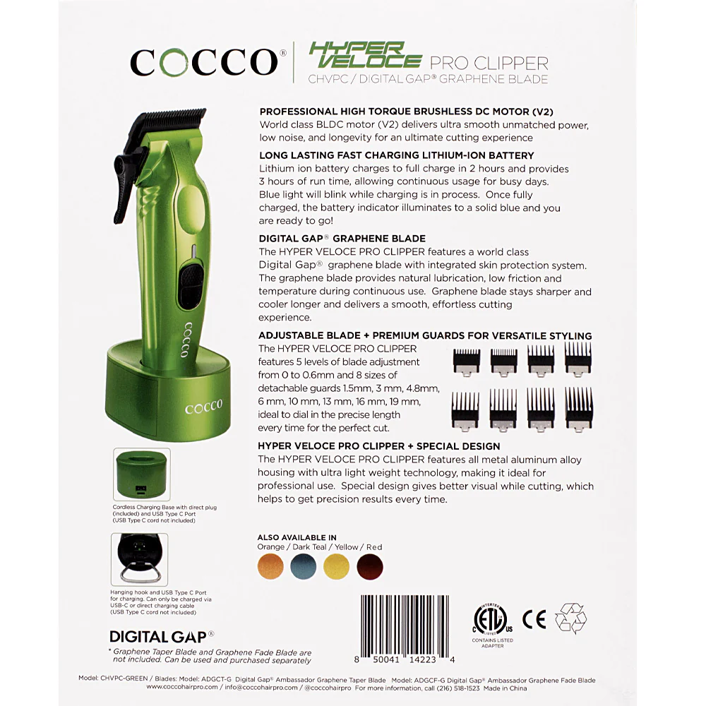 Cocco Hyperveloce Pro Clipper Green - tagliacapelli - Image 6