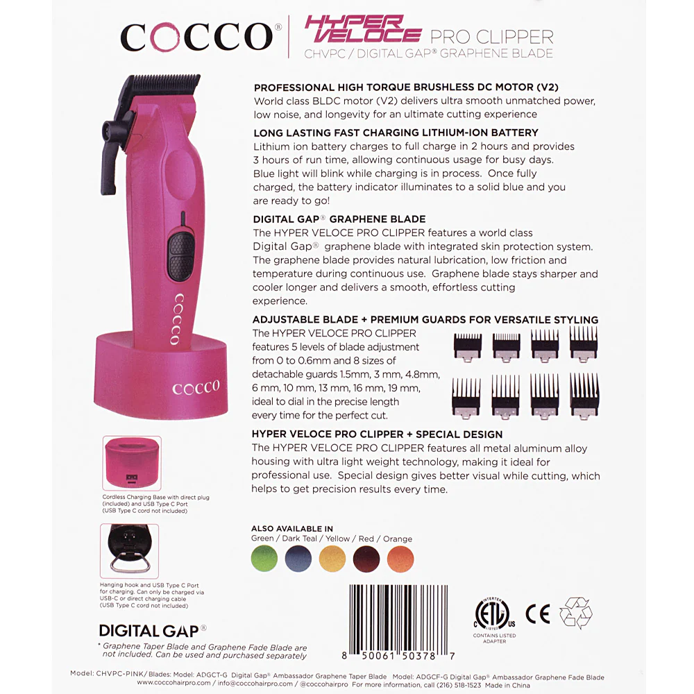 Cocco Hyperveloce Pro Clipper Pink  - tagliacapelli - Image 5