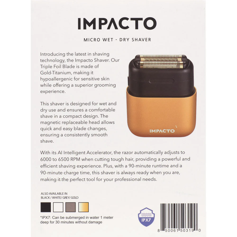 Cocco Impacto Shaver Gold - tagliacapelli e tagliabarba - Image 3