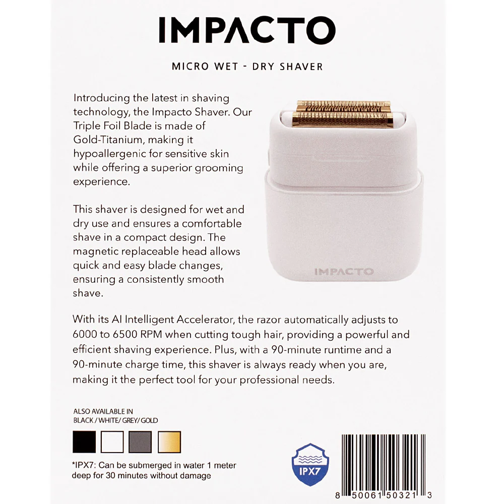 Cocco Impacto Shaver White - tagliacapelli e tagliabarba - Image 3