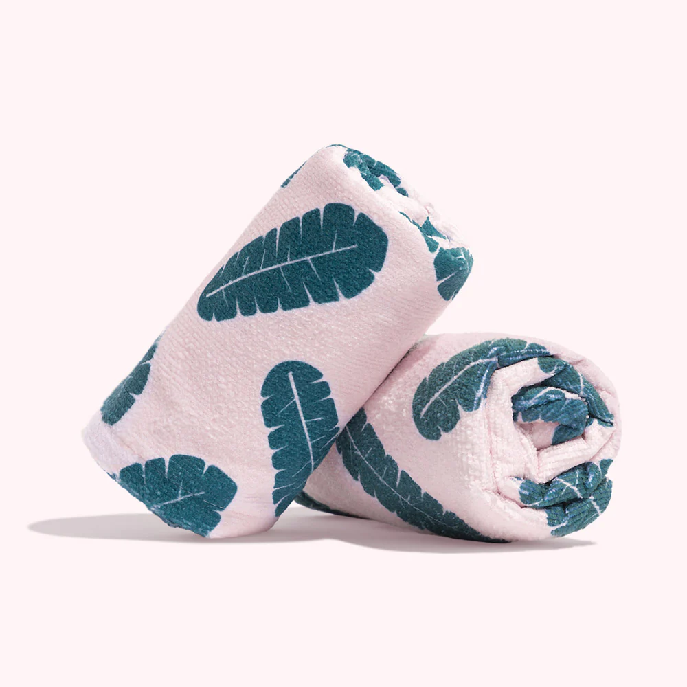 Coco & Eve Microfibre Towel Wrap Leaf Print - asciugamano in microfibra - Image 2