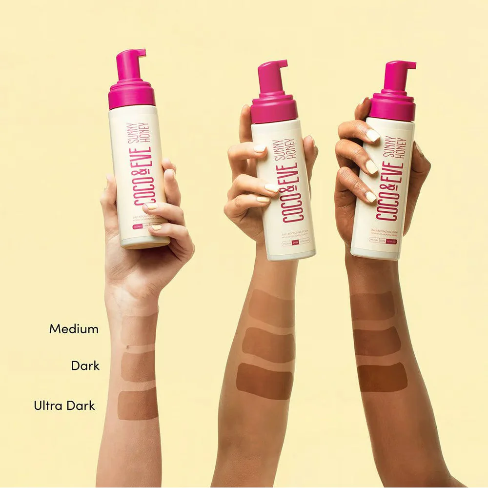 Coco & Eve Sunny Honey Bali Bronzing Foam Dark 200ml - mousse autoabbronzante - Image 2