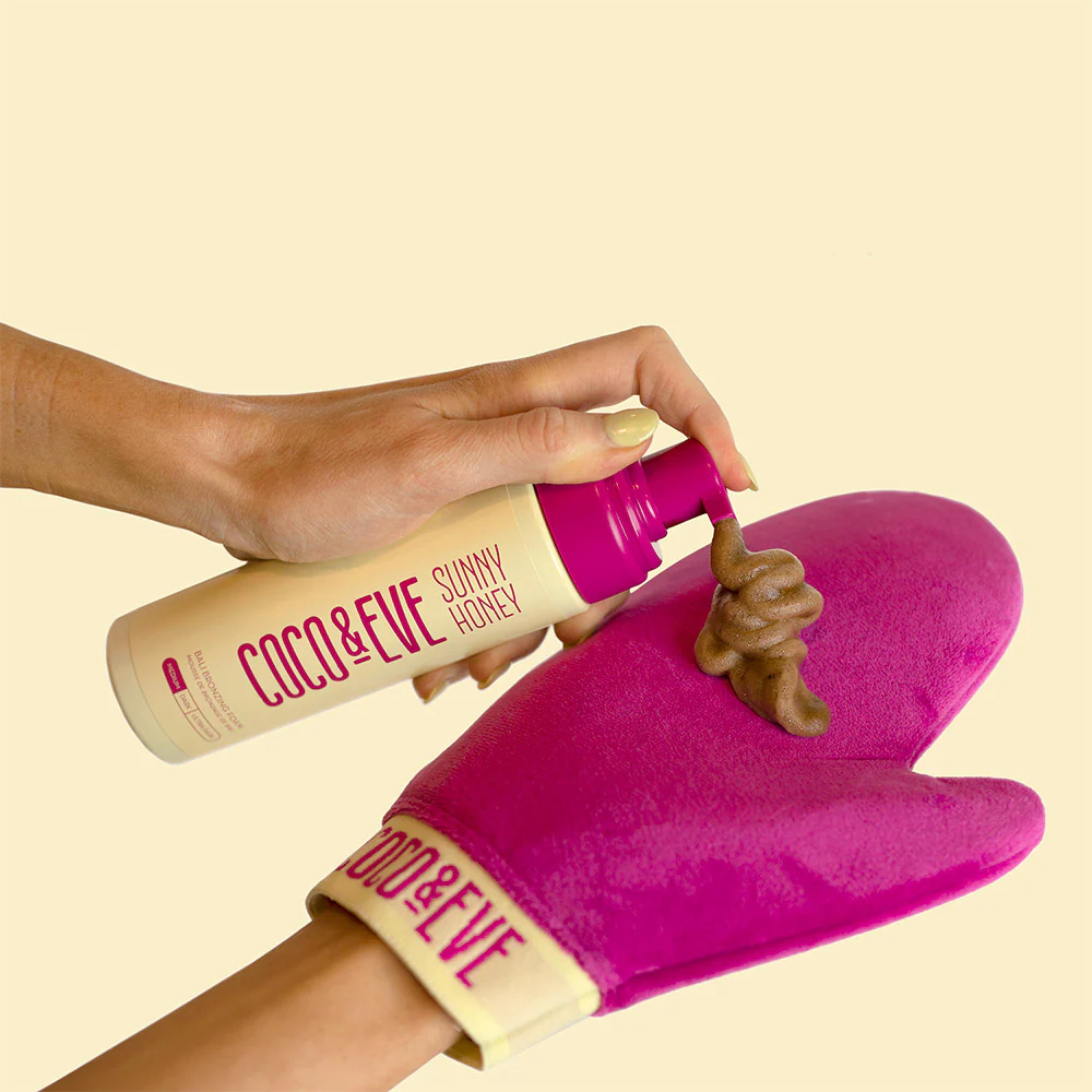 Coco & Eve Sunny Honey Soft Velvet Self Tan Mitt - guanto applicatore autoabbronzante - Image 3