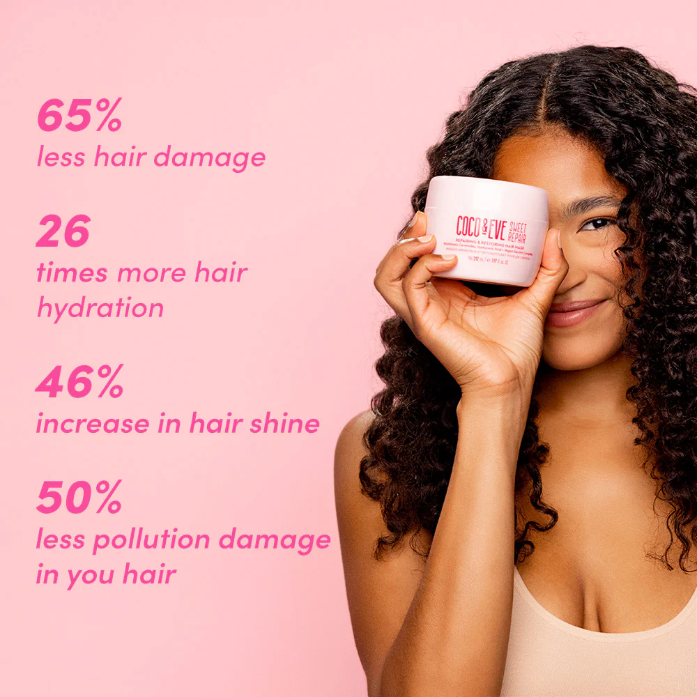 Coco & Eve Sweet Repair Mask 212ml - maschera ristrutturante - Image 8