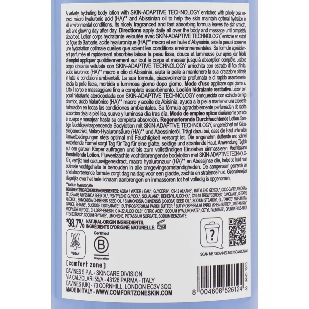 Comfort Zone Hydramemory Body Lotion 350ml - lozione idratante restitutiva - Image 3
