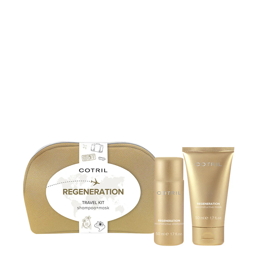 Cotril Regeneration Pochette Travel Kit Shampoo 50ml + Mask 50ml - kit da viaggio