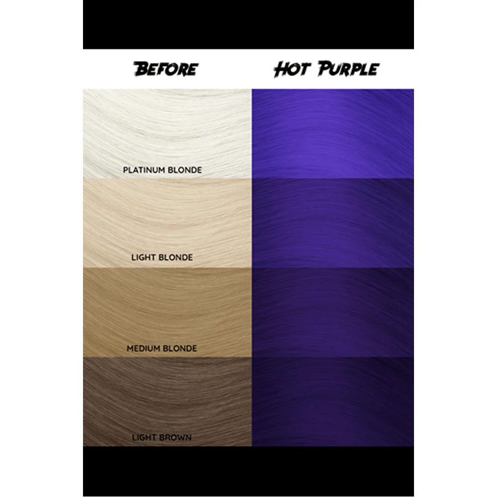 Crazy Color Hot Purple no 62, 100ml - crema colorante viola scuro - Image 2