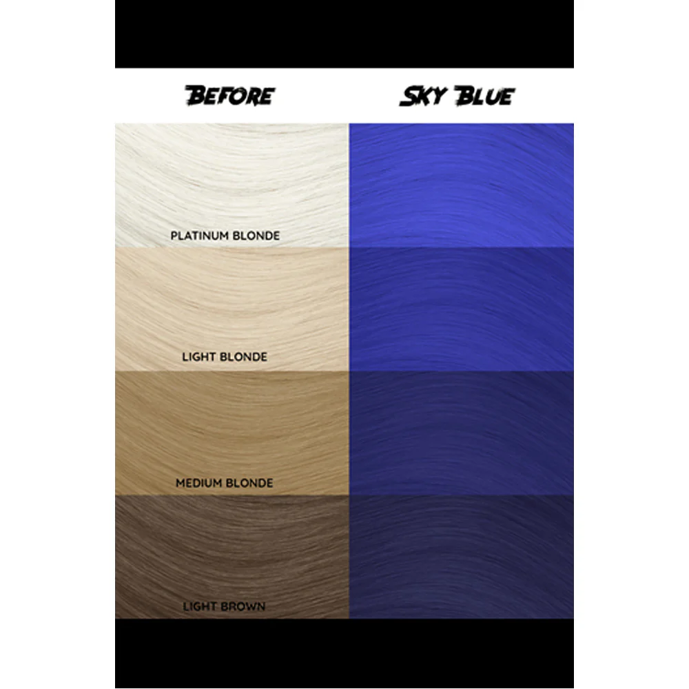 Crazy Color Sky Blue no 59, 100ml - crema colorante blu cielo - Image 2