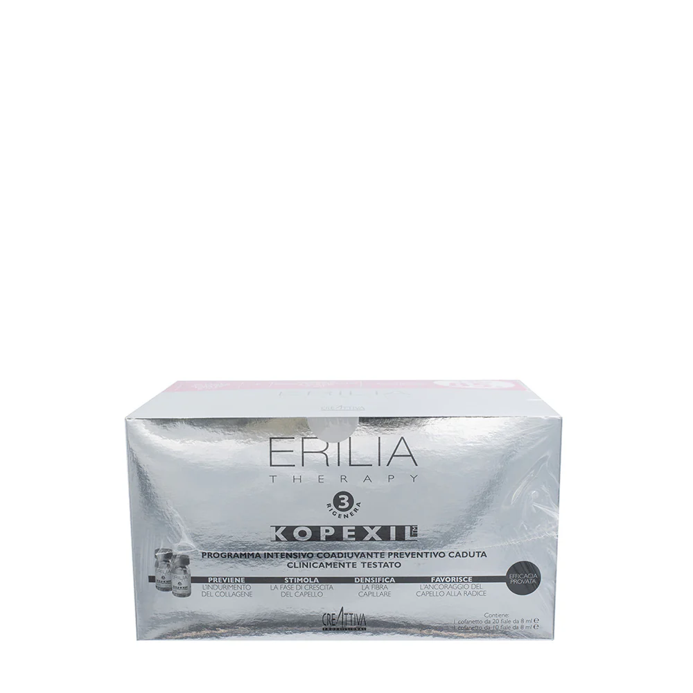 Creattiva Erilia Kopexil Cofanetto Fiale Anticaduta 20x8ml + 10x8ml - trattamento intensivo anticaduta - Image 2
