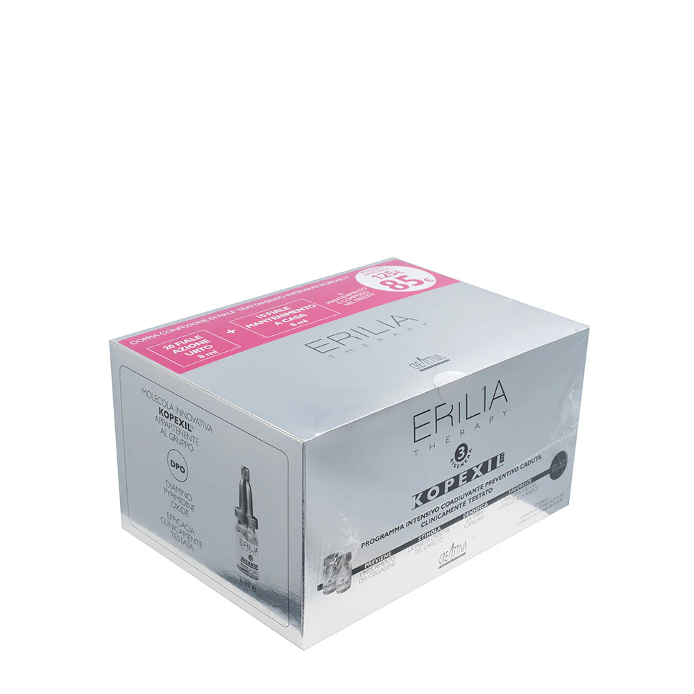 Creattiva Erilia Kopexil Cofanetto Fiale Anticaduta 20x8ml + 10x8ml - trattamento intensivo anticaduta - Image 3