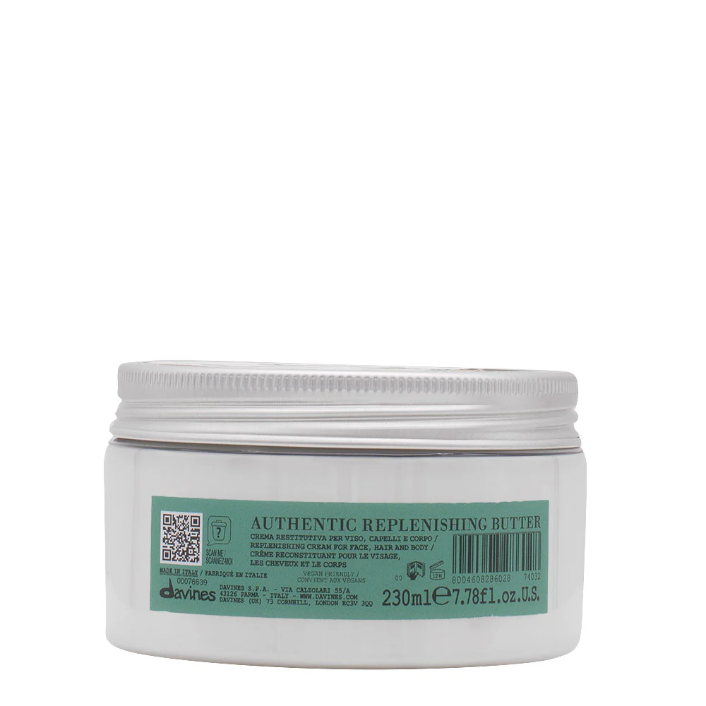 Davines Authentic Replenishing Butter 230ml - burro nutriente corpo e capelli - Image 3