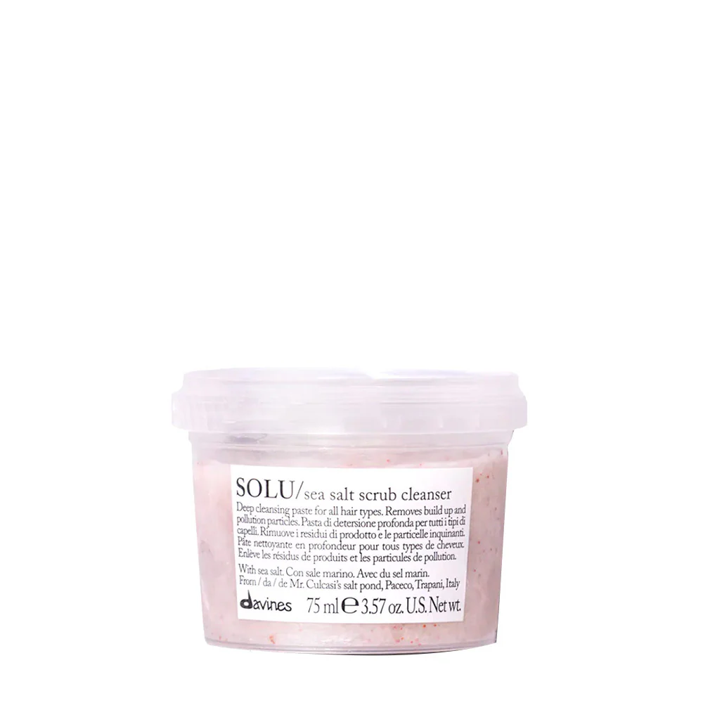 Davines Essential HairCare Solu Sea Salt Scrub Cleanser 75ml - scrub al sale marino per tutti i tipi di capelli