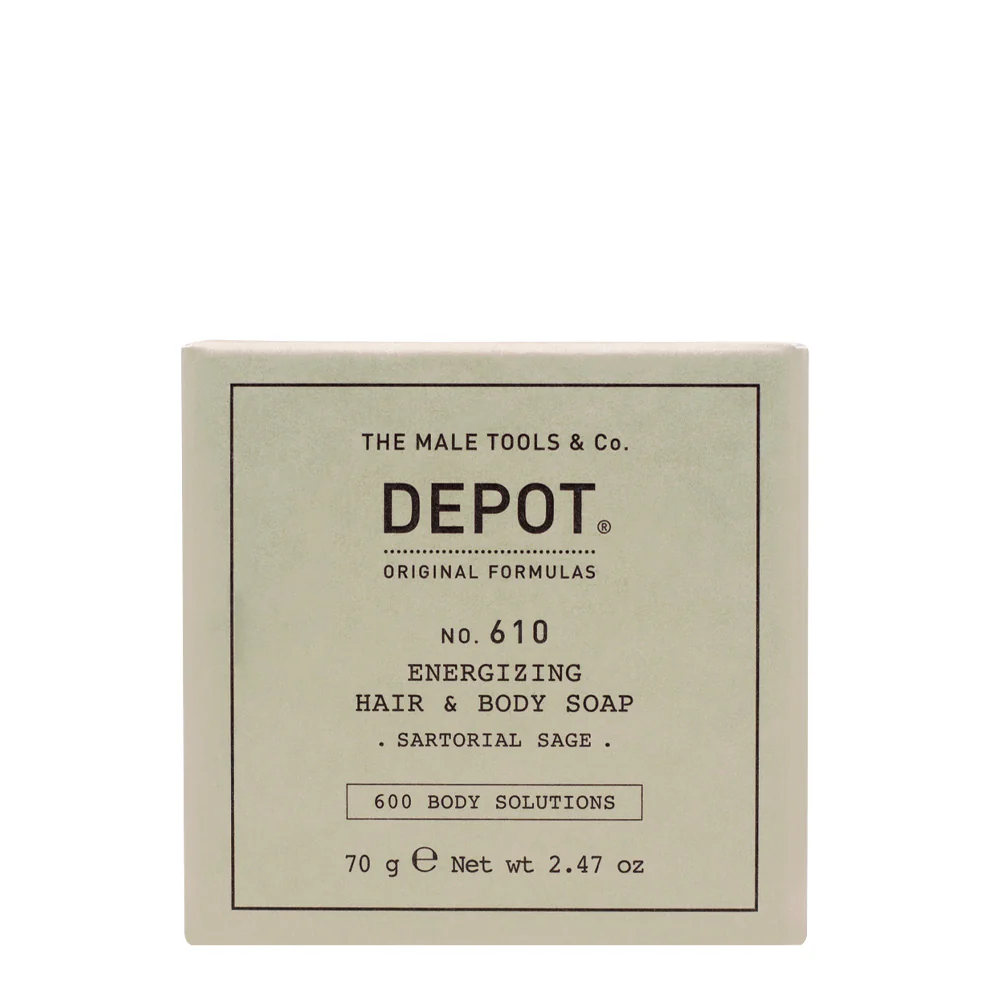 Depot Body Solutions No. 610 Energizing Hair & Body Soap 70gr - saponetta profumata - Image 2