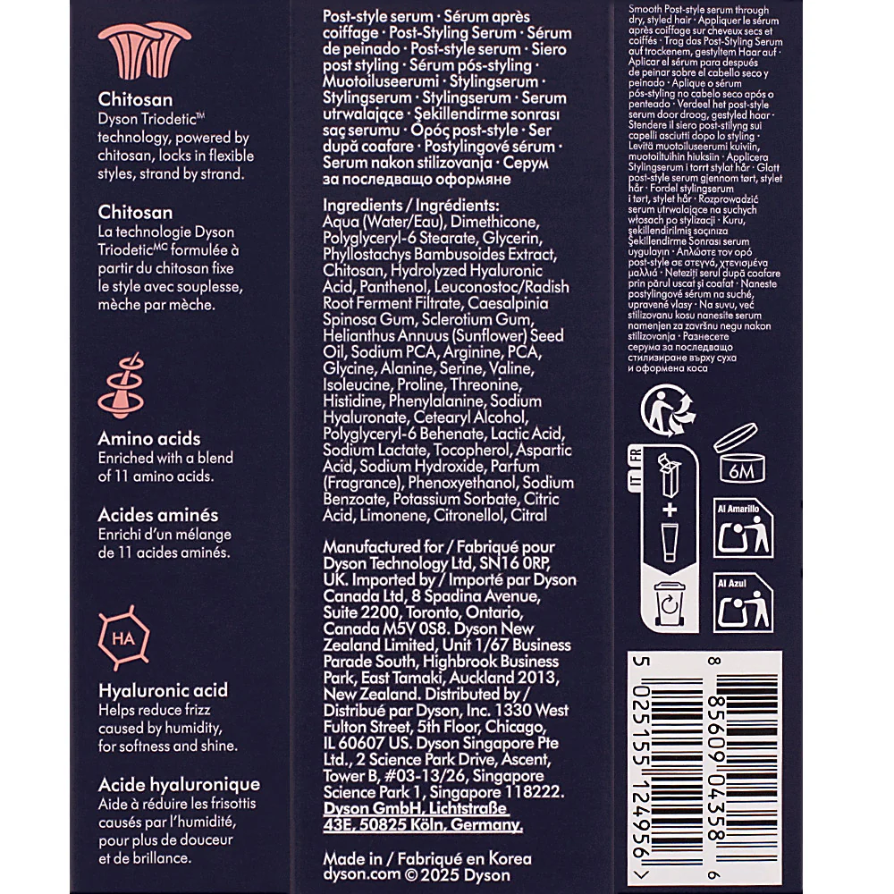 Dyson Chitosan Post-Style Serum 30ml - siero post styling - Image 2