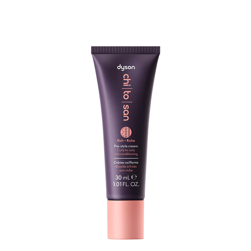 Dyson Chitosan Pre-Styling Hair Cream Curly to Coily Rich Conditioning 30ml - crema nutriente capelli ricci