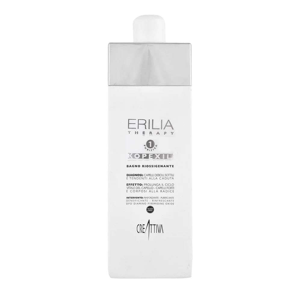 Creattiva Erilia Kopexil Bagno Riossigenante 750ml - shampoo per capelli deboli e sottili