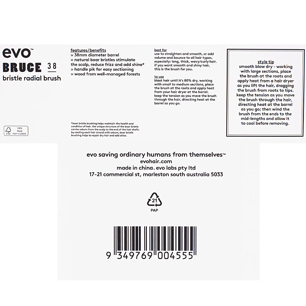 Evo Bruce 38mm Bristle Radial Brush - spazzola in setole - Image 3