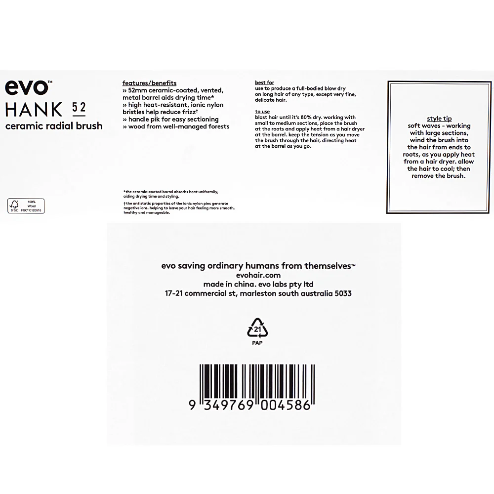 Evo Hank 52mm Ceramic Radial Brush - spazzola in ceramica - Image 3