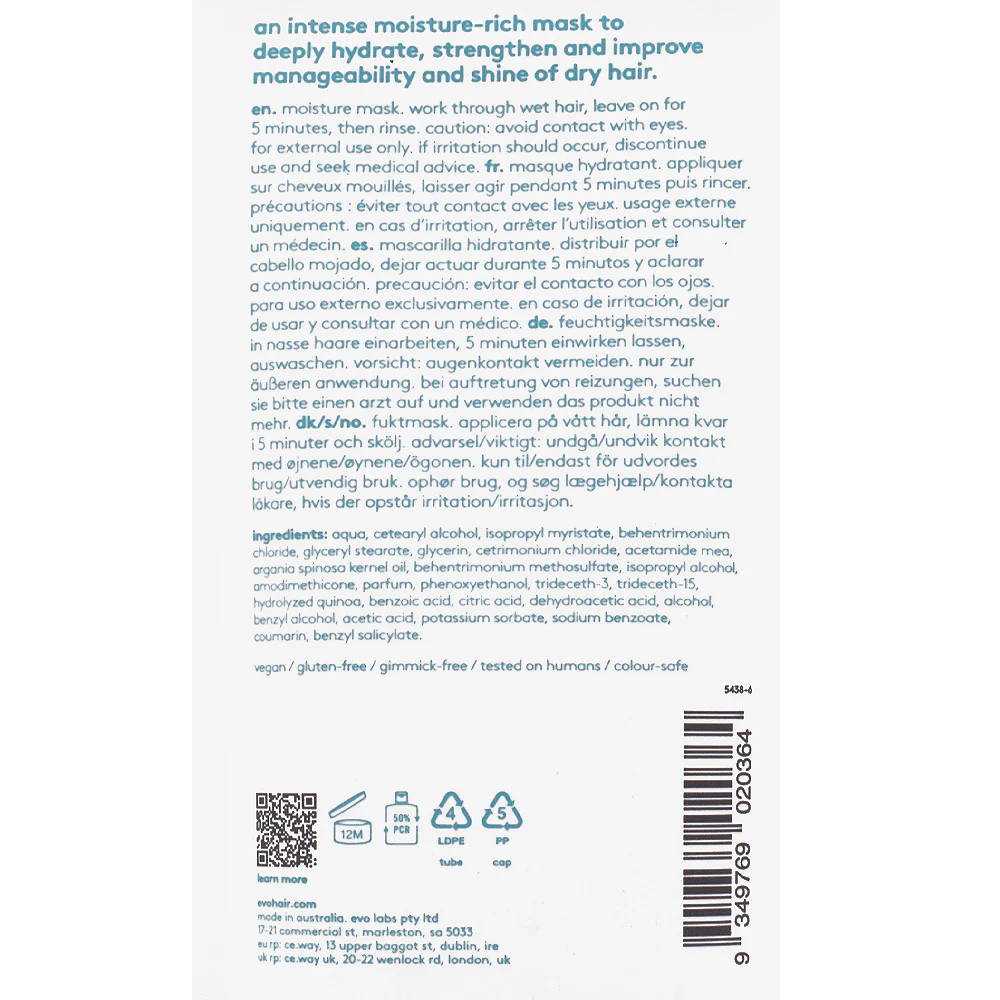 Evo Hydrate The Great Hydrator Moisture Mask 150ml - maschera idratante - Image 2