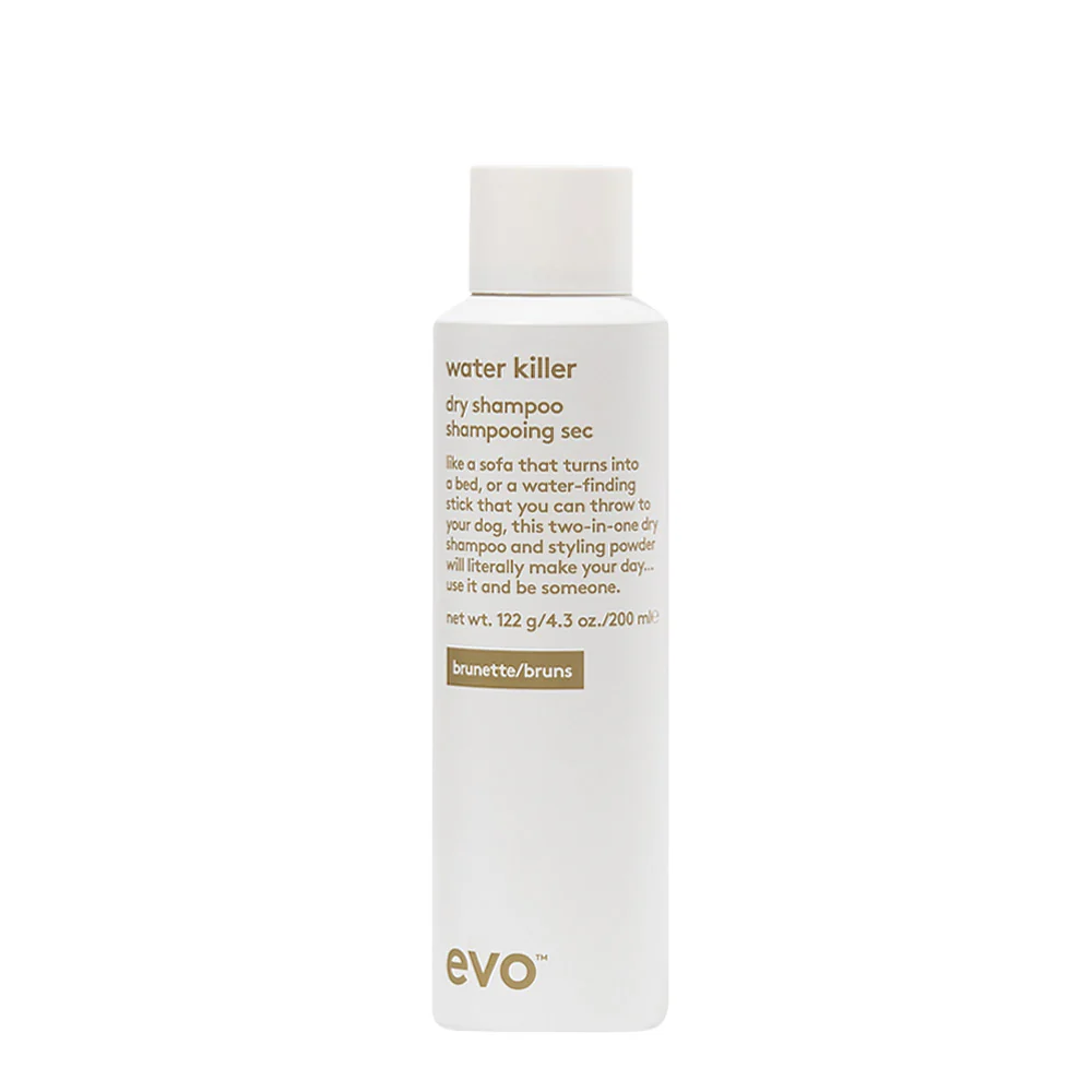 Evo Style Water Killer Dry Shampoo Brunette 200ml - shampoo secco castano