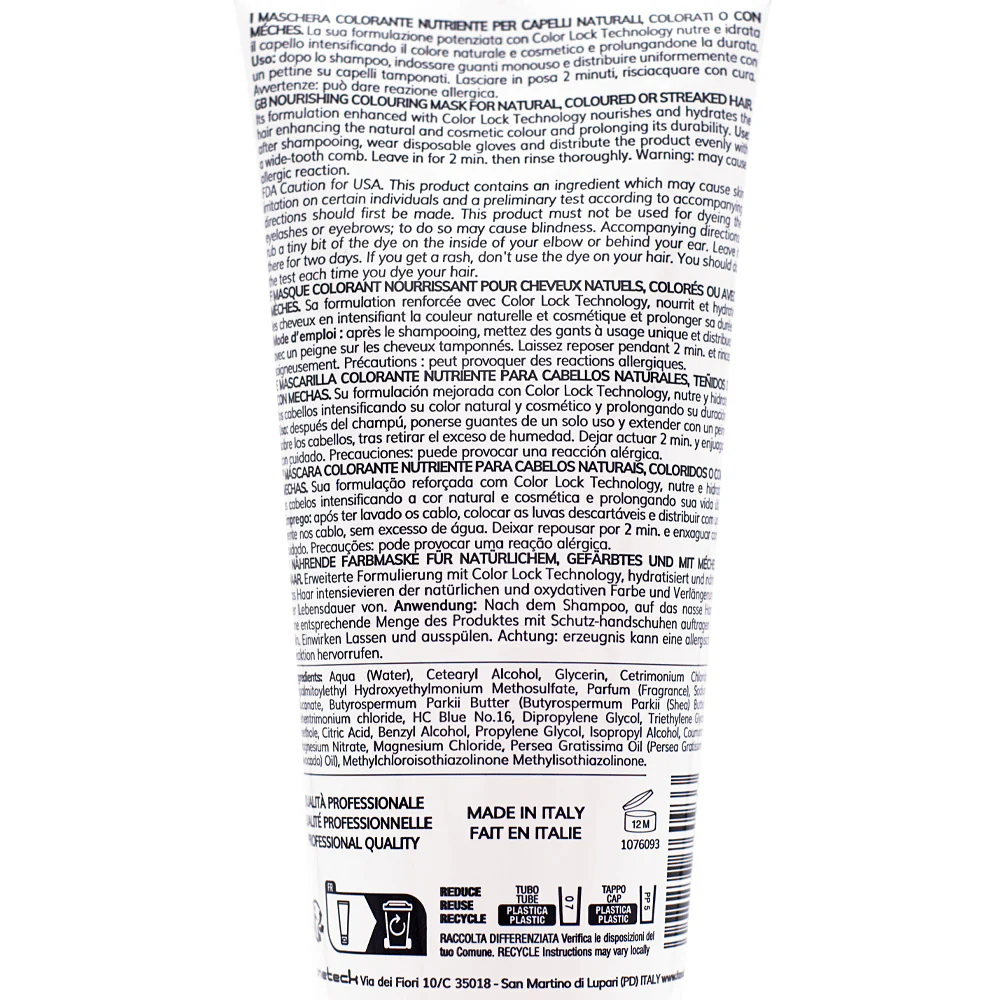 Fanola Color Mask Ocean Blue 200ml - colore semipermanente - Image 2