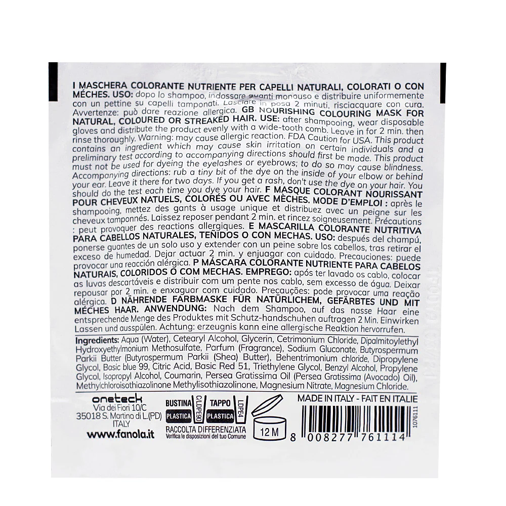 Fanola Color Mask Silky Purple 30ml - colore semipermanente - Image 2