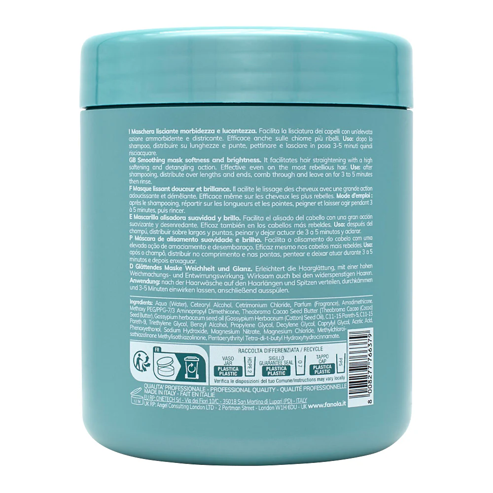 Fanola Wonder Smooth Extra Care Mask 1000ml - maschera lisciante - Image 2