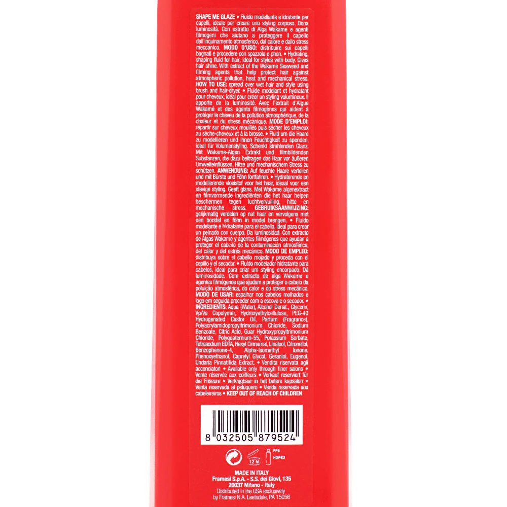 Framesi For-Me 222 Shape Me Glaze 200ml - siero ristrutturante - Image 2