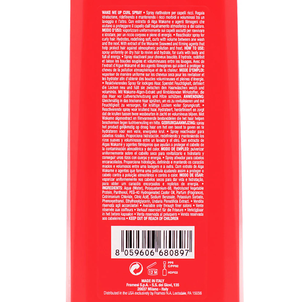 Framesi For-Me 227 Wake Me Up Curl Spray 150ml - spray riattivatore ricci - Image 2