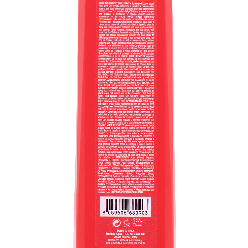 Framesi For-Me 326 Shine Me Brightly Curl Spray 200ml - spray definizione capelli ricci - Image 2