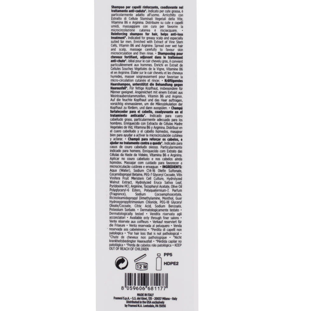 Framesi Morphosis Densifying Reinforcing Shampoo 1000ml - shampoo rinforzante anticaduta - Image 2
