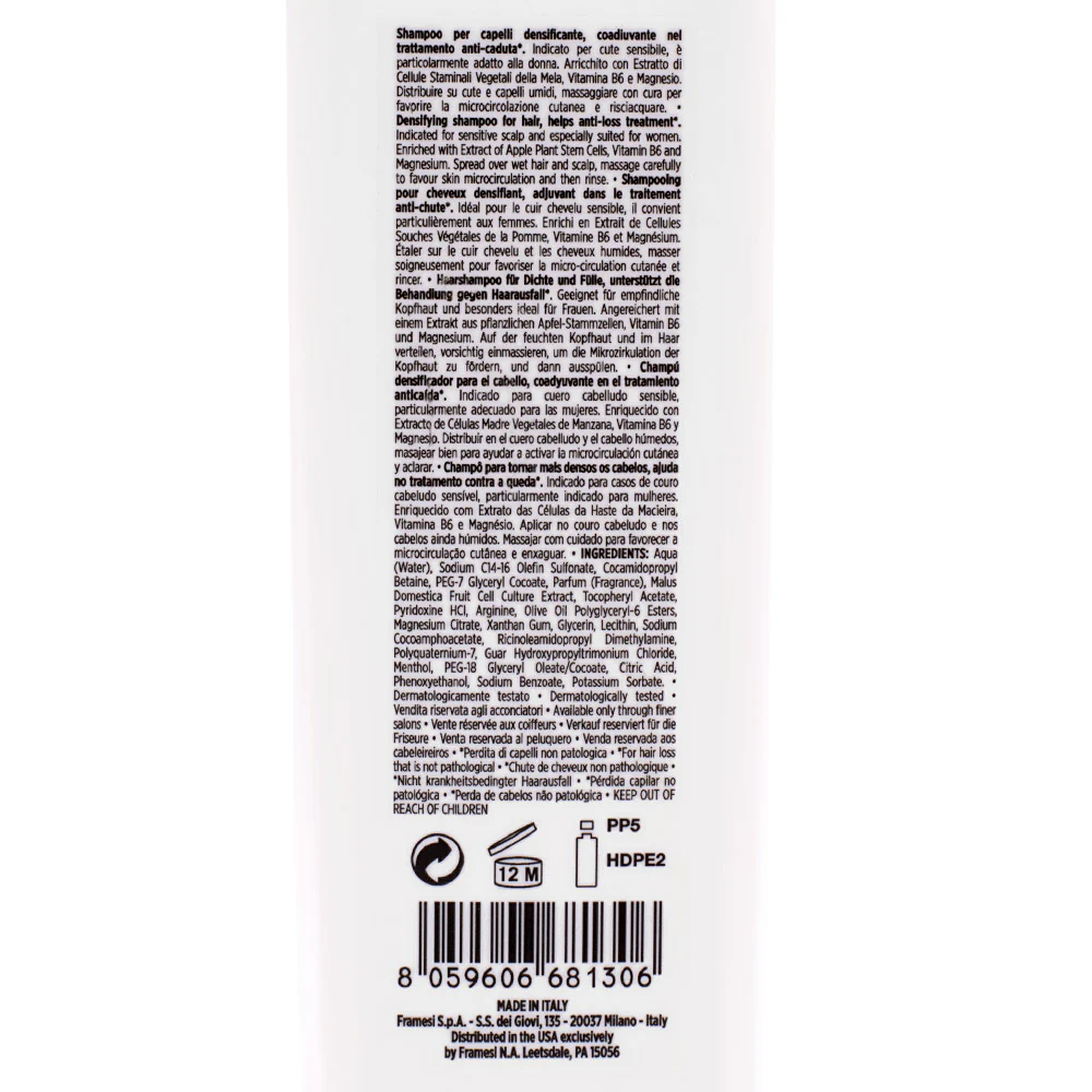 Framesi Morphosis Densifying Shampoo 250ml - shampoo densificante anticaduta - Image 2