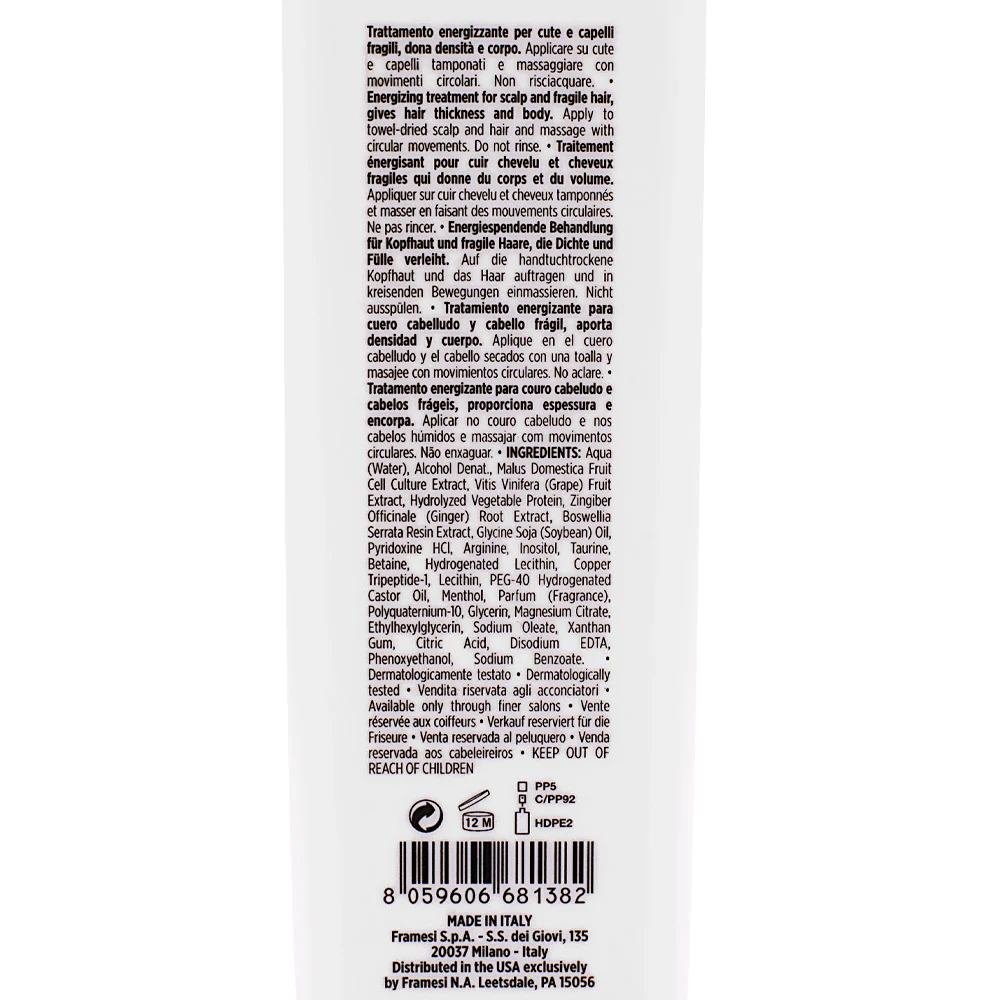 Framesi Morphosis Reinforcing Energizing Spray 150ml - spray energizzante cute e capelli fragili - Image 2
