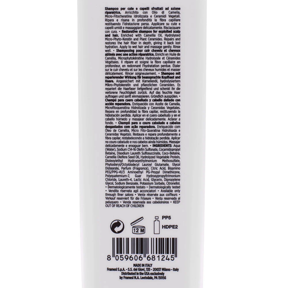 Framesi Morphosis Repair Shampoo 250ml - shampoo capelli sfruttati - Image 2