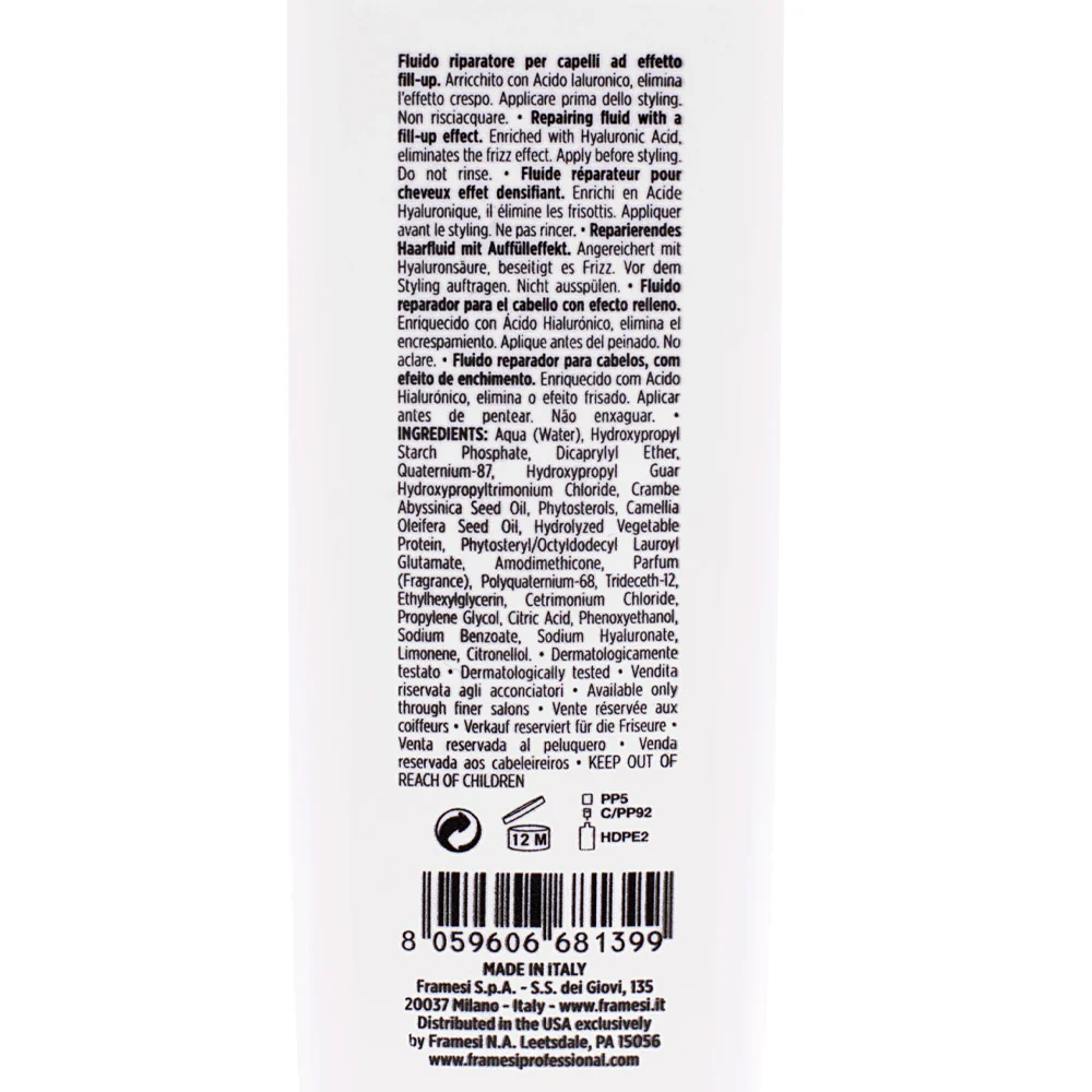 Framesi Morphosis Repair Velvet 100ml - fluido riparatore - Image 2