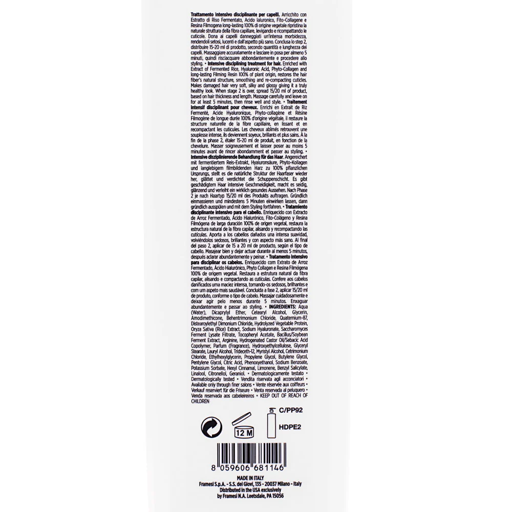 Framesi Morphosis Restructure Precious Fluid Step 3 1000ml - trattamento intensivo disciplinante - Image 2