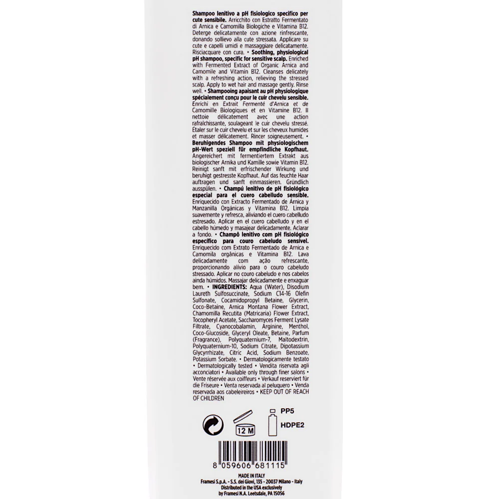 Framesi Morphosis Scalp Destress Shampoo 1000ml - shampoo lenitivo cute sensibile - Image 2