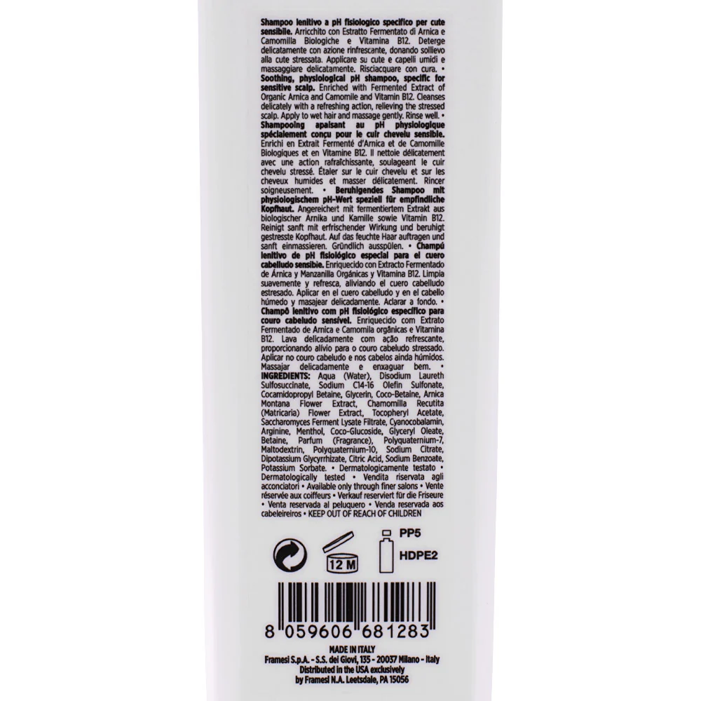 Framesi Morphosis Scalp Destress Shampoo 250ml - shampoo lenitivo cute sensibile - Image 2