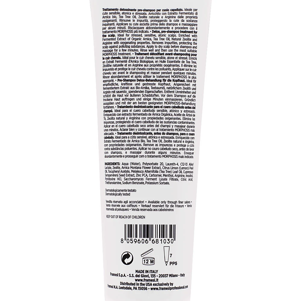Framesi Morphosis Scalp Detox Essence 150ml - trattamento detox pre-shampoo - Image 2