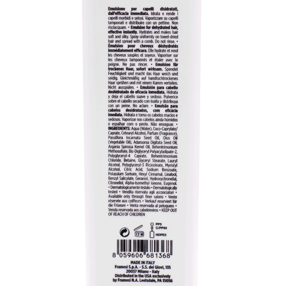 Framesi Morphosis Sublimis Oil All Day 150ml - emulsione idratante capelli secchi - Image 2