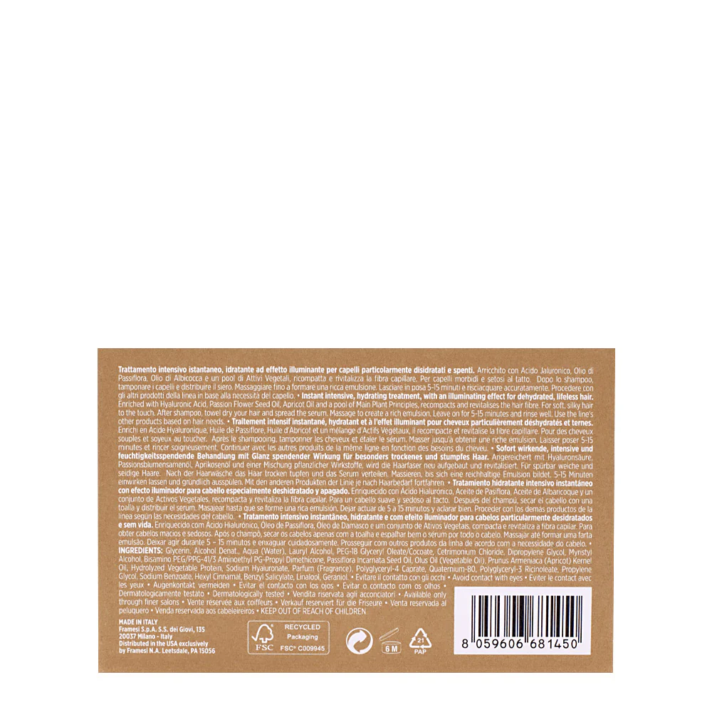 Framesi Morphosis Sublimis Oil Serum 15ml - trattamento intensivo idratante capelli disidratati - Image 2