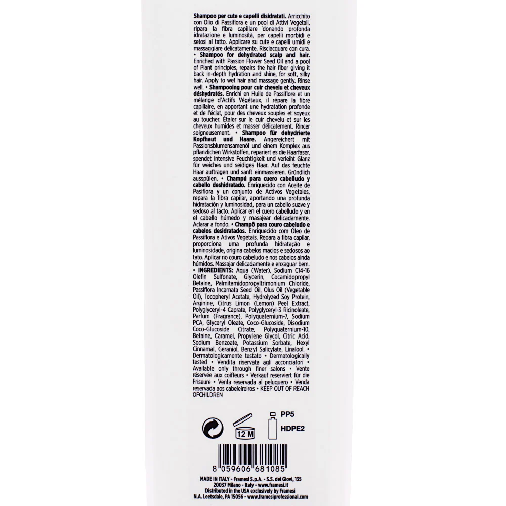 Framesi Morphosis Sublimis Oil Shampoo 1000ml - shampoo idratante capelli secchi e disidratati - Image 2