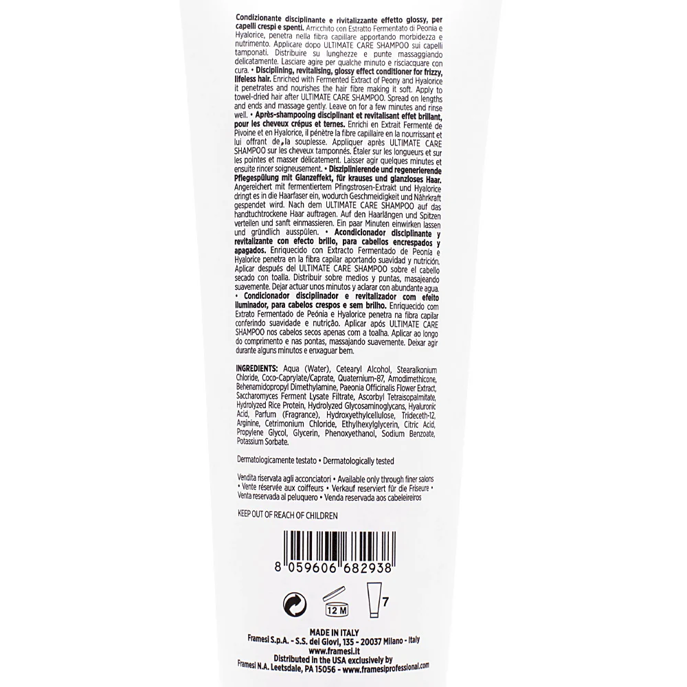 Framesi Morphosis Ultimate Care Conditioner 250ml - balsamo anticrespo - Image 2