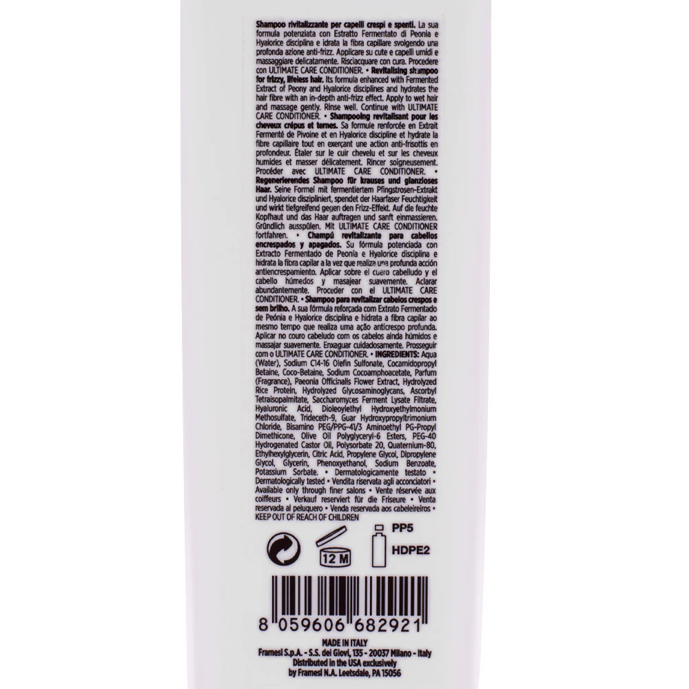 Framesi Morphosis Ultimate Care Shampoo 250ml - shampoo rivitalizzante capelli crespi e spenti - Image 2