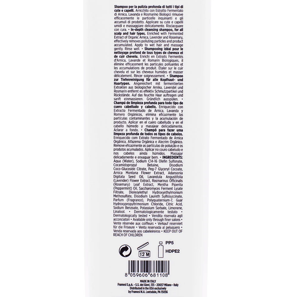 Framesi Scalp Cleansing Shampoo 1000ml - shampoo purificante - Image 2