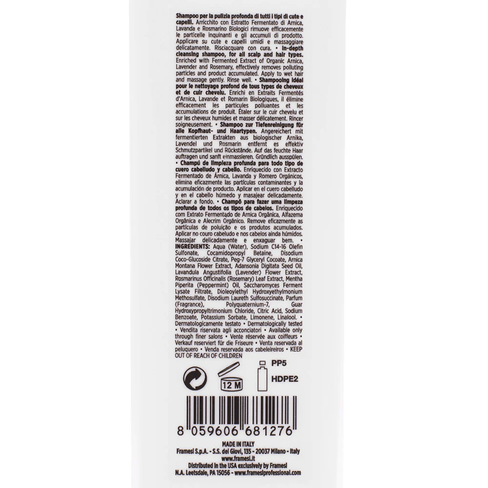 Framesi Scalp Cleansing Shampoo 250ml - shampoo purificante - Image 2