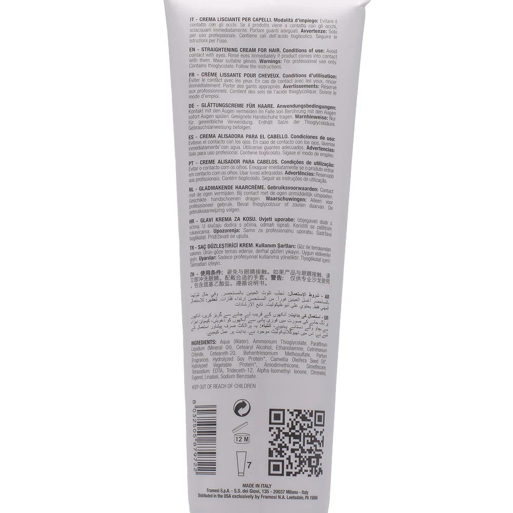 Framesi Straightening System Regular 280ml- crema lisciante capelli normali - Image 2
